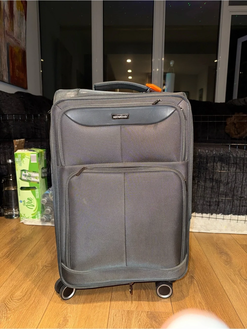 Shwood Gray Men’s Spinner Carry-On Travel Bag